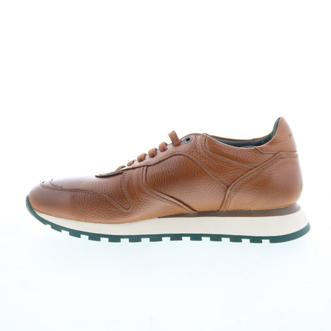 Pastori by Di Bianco Thrax Mens Brown Leather Lace Up Lifestyle Sneakers Shoes