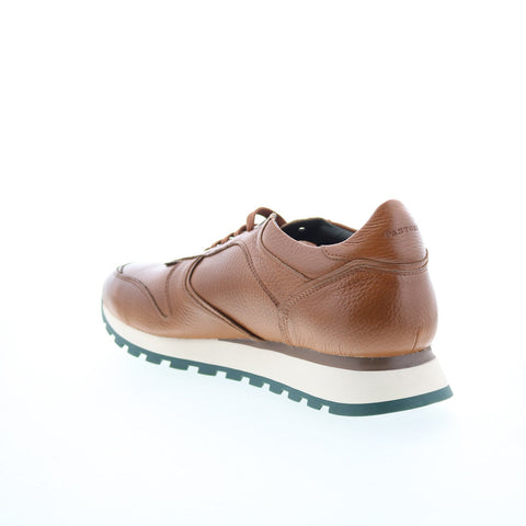 Pastori by Di Bianco Thrax Mens Brown Leather Lace Up Lifestyle Sneakers Shoes