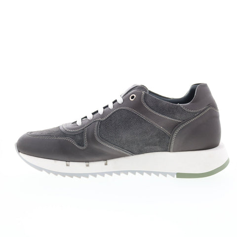 Pastori by Di Bianco Thrax Mens Gray Suede Lace Up Lifestyle Sneakers Shoes