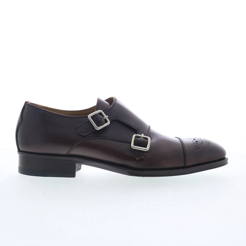Pastori by Di Bianco Tiberius Mens Brown Leather Loafers & Slip Ons Casual Shoes