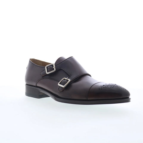 Pastori by Di Bianco Tiberius Mens Brown Leather Loafers & Slip Ons Casual Shoes