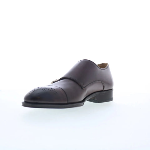 Pastori by Di Bianco Tiberius Mens Brown Leather Loafers & Slip Ons Casual Shoes