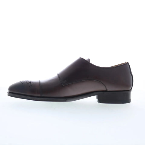 Pastori by Di Bianco Tiberius Mens Brown Leather Loafers & Slip Ons Casual Shoes