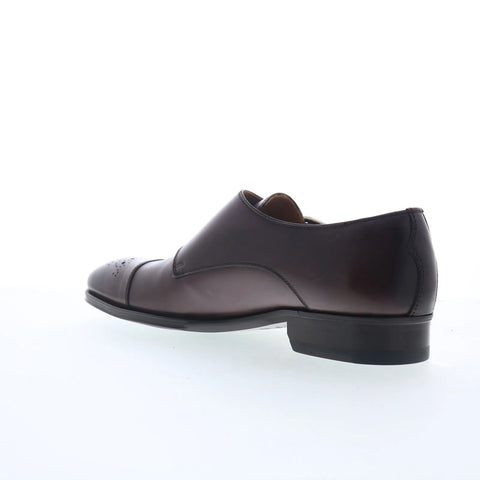 Pastori by Di Bianco Tiberius Mens Brown Leather Loafers & Slip Ons Casual Shoes
