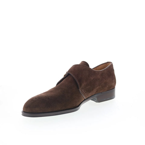 Pastori by Di Bianco Tiberius Mens Brown Suede Loafers & Slip Ons Casual Shoes