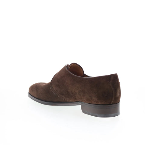 Pastori by Di Bianco Tiberius Mens Brown Suede Loafers & Slip Ons Casual Shoes