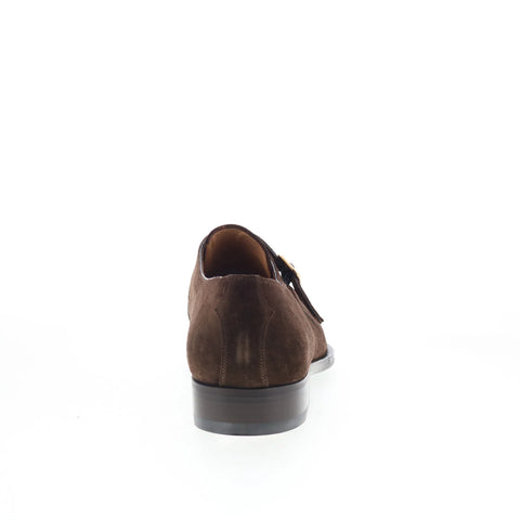 Pastori by Di Bianco Tiberius Mens Brown Suede Loafers & Slip Ons Casual Shoes