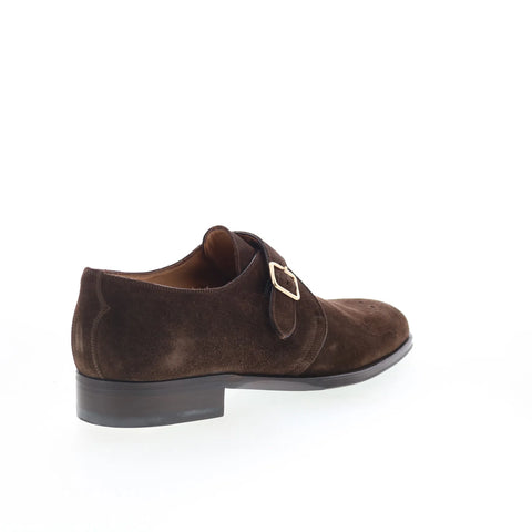 Pastori by Di Bianco Tiberius Mens Brown Suede Loafers & Slip Ons Casual Shoes