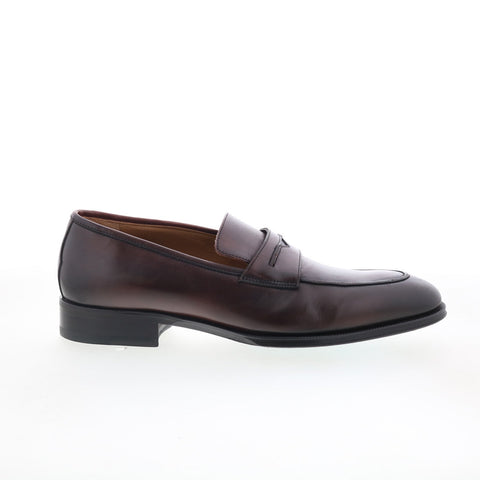 Pastori by Di Bianco Titus Antique Mens Brown Loafers & Slip Ons Penny Shoes