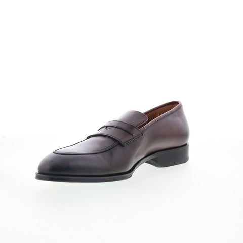 Pastori by Di Bianco Titus Antique Mens Brown Loafers & Slip Ons Penny Shoes
