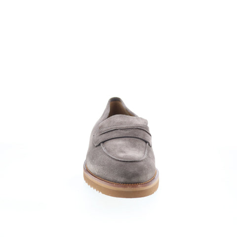 Pastori by Di Bianco Titus Mens Gray Suede Loafers & Slip Ons Casual Shoes