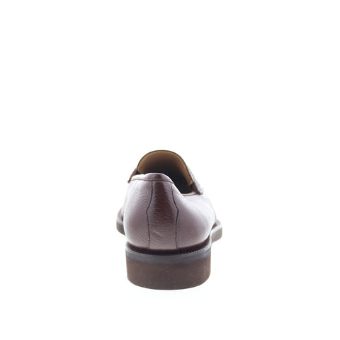 Pastori by Di Bianco Titus Mens Brown Leather Loafers & Slip Ons Penny Shoes
