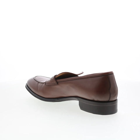 Pastori by Di Bianco Titus Mens Brown Leather Loafers & Slip Ons Penny Shoes