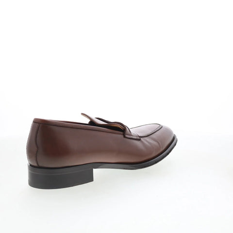 Pastori by Di Bianco Titus Mens Brown Leather Loafers & Slip Ons Penny Shoes
