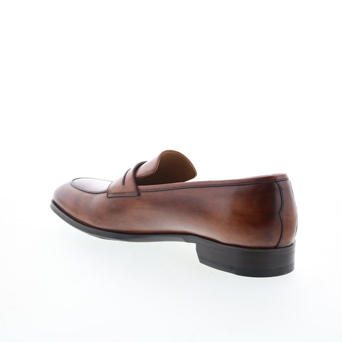 Pastori by Di Bianco Titus Deco Mens Brown Loafers & Slip Ons Penny Shoes