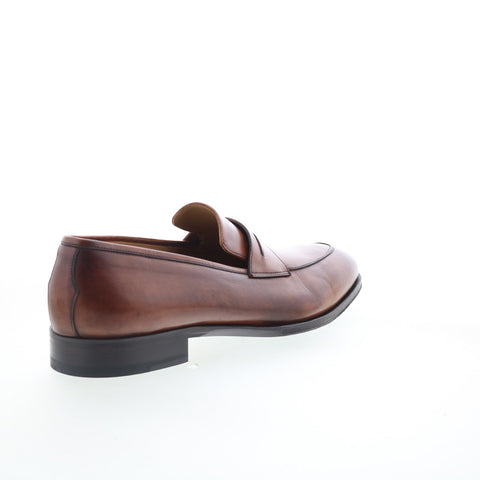 Pastori by Di Bianco Titus Deco Mens Brown Loafers & Slip Ons Penny Shoes