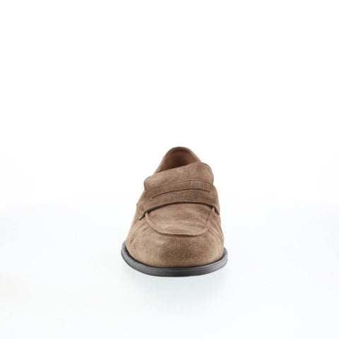 Pastori by Di Bianco Titus Mens Brown Suede Loafers & Slip Ons Penny Shoes