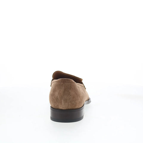 Pastori by Di Bianco Titus Mens Brown Suede Loafers & Slip Ons Penny Shoes