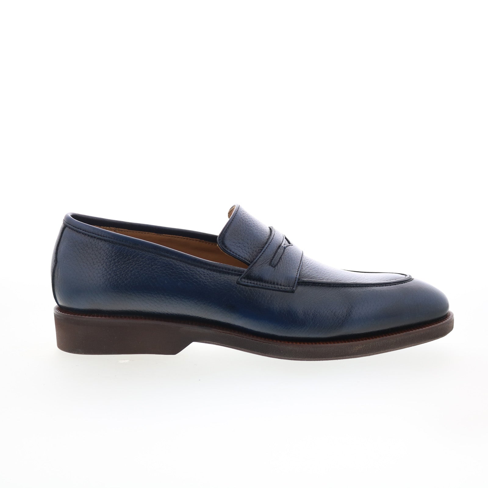 Pastori by Di Bianco Mens Titus Blue Shoes (NWT) Di Bianco Istria Navy Venetian Loafer | Handcrafted Italian  main image 3