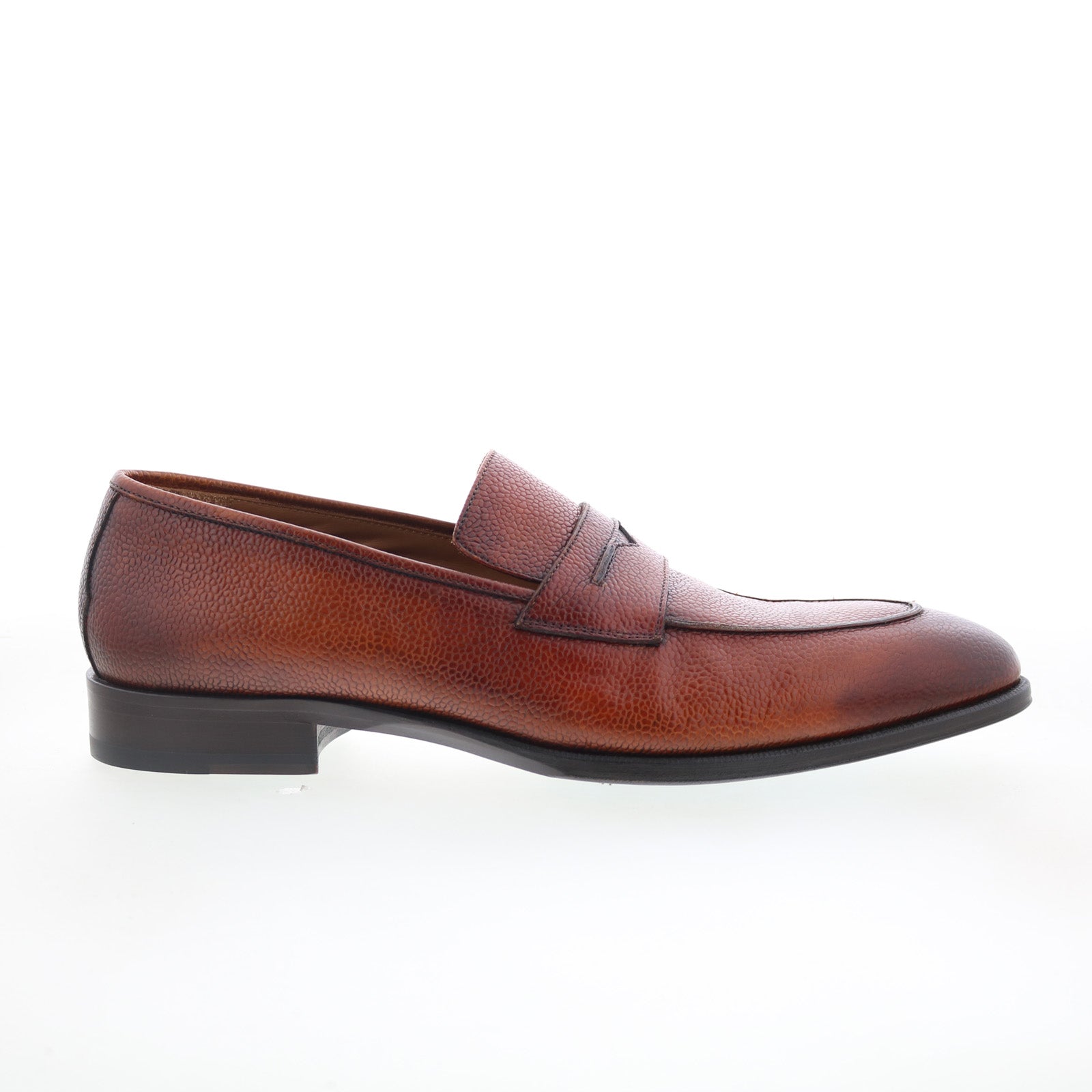 Pastori by Di Bianco Titus Mens Brown Leather Loafers & Slip  display picture 3