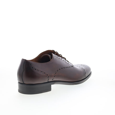 Pastori by Di Bianco Trajan Mens Brown Oxfords Wingtip & Brogue Shoes