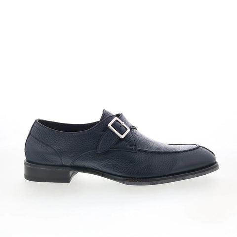 Di Bianco Treviso Mens Black Leather Loafers & Slip Ons Casual Shoes