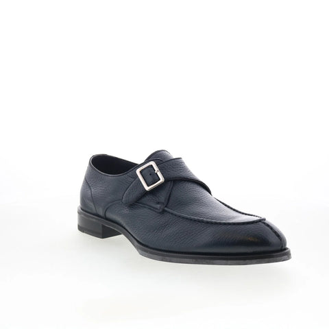 Di Bianco Treviso Mens Black Leather Loafers & Slip Ons Casual Shoes