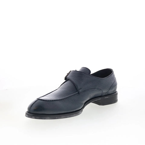 Di Bianco Treviso Mens Black Leather Loafers & Slip Ons Casual Shoes