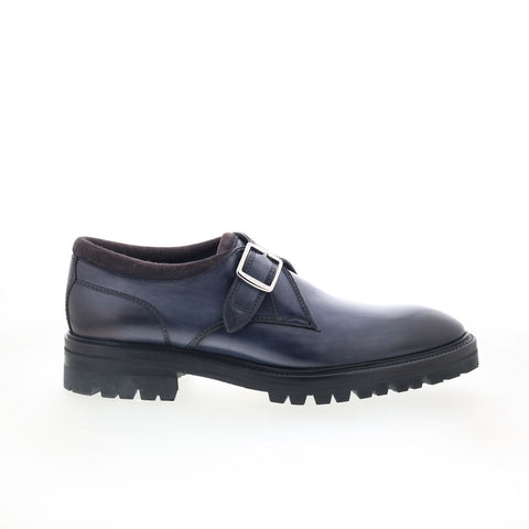Di Bianco Treviso Mens Gray Leather Loafers & Slip Ons Casual Shoes