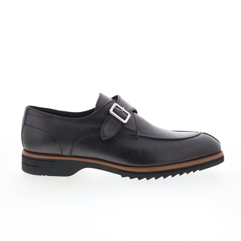 Di Bianco Treviso Mens Black Leather Loafers & Slip Ons Casual Shoes
