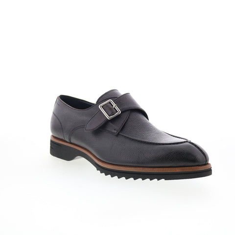Di Bianco Treviso Mens Black Leather Loafers & Slip Ons Casual Shoes