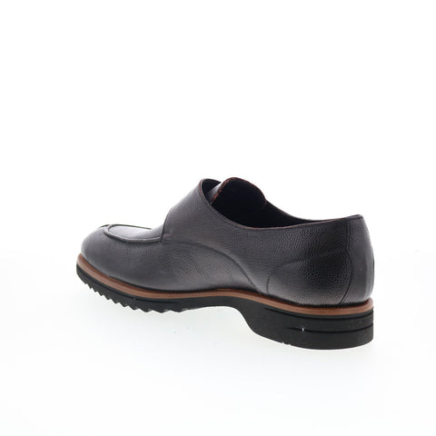 Di Bianco Treviso Mens Black Leather Loafers & Slip Ons Casual Shoes