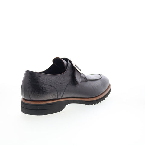 Di Bianco Treviso Mens Black Leather Loafers & Slip Ons Casual Shoes