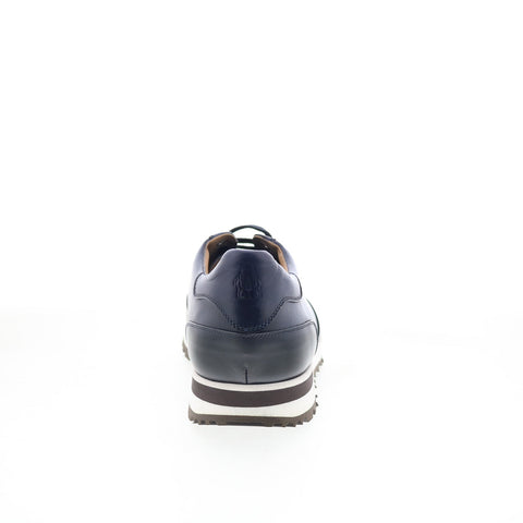 Di Bianco Trieste Mens Blue Leather Lace Up Lifestyle Sneakers Shoes