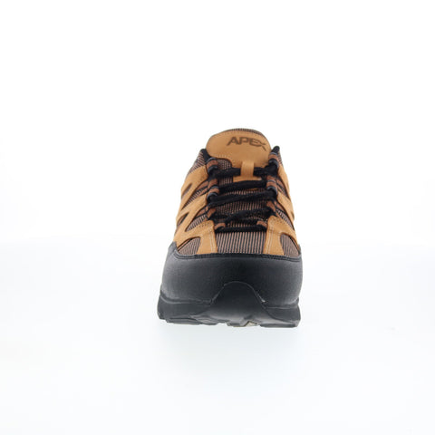 Apex Sierra Trail Runner Mens Brown Extra Wide Athletic Hiking Shoes