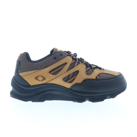 Apex Sierra Trail Runner Mens Brown Extra Wide Athletic Hiking Shoes