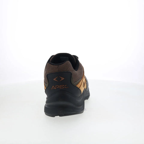 Apex Sierra Trail Runner Mens Brown Extra Wide Athletic Hiking Shoes
