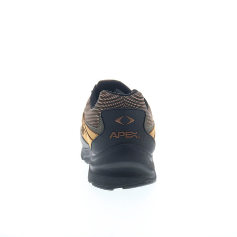 Apex Sierra Trail Runner Mens Brown Extra Wide Athletic Hiking Shoes