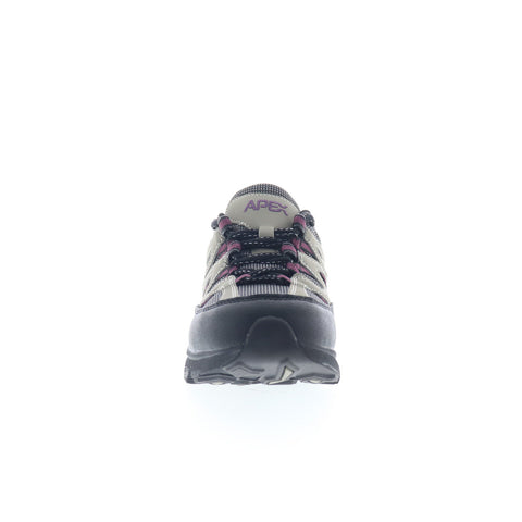 Apex Sierra Trail Runner Womens Gray Extra Wide Athletic Hiking Shoes