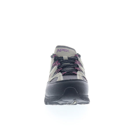 Apex Sierra Trail Runner Womens Gray Extra Wide Athletic Hiking Shoes