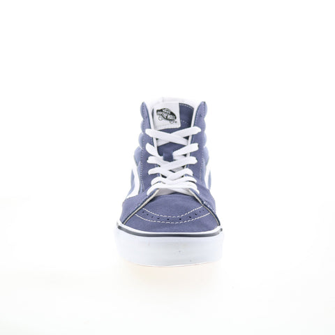 Vans Sk8-Hi VN0A38GEUKY Mens Blue Suede Lace Up Skate Inspired Sneakers Shoes