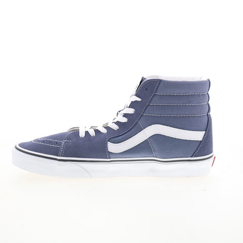 Vans Sk8-Hi VN0A38GEUKY Mens Blue Suede Lace Up Skate Inspired Sneakers Shoes