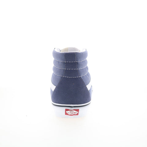 Vans Sk8-Hi VN0A38GEUKY Mens Blue Suede Lace Up Skate Inspired Sneakers Shoes