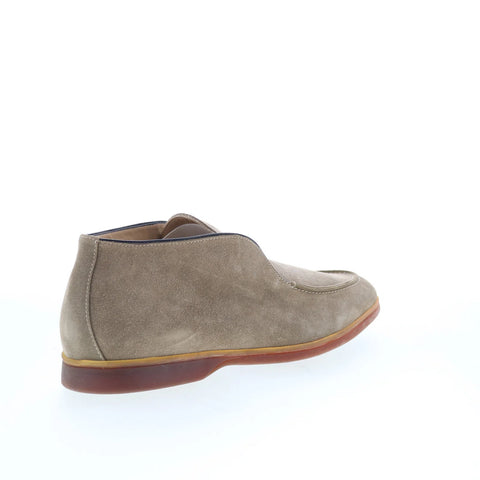 Pastori by Di Bianco Valens Mens Gray Suede Loafers & Slip Ons Casual Shoes