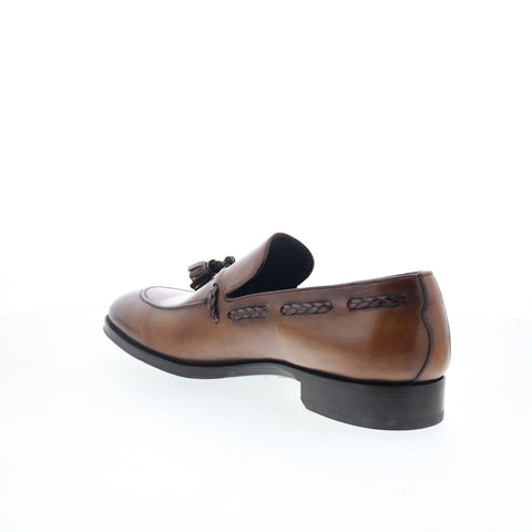 Di Bianco Varesse Mens Brown Leather Loafers & Slip Ons Casual Shoes