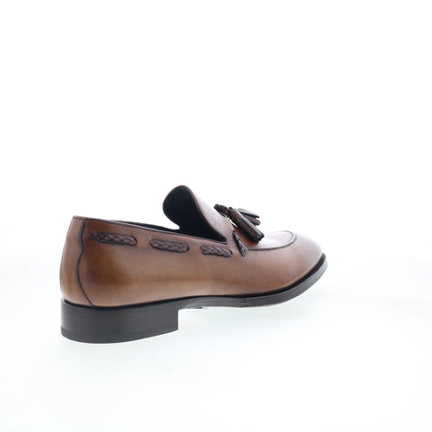 Di Bianco Varesse Mens Brown Leather Loafers & Slip Ons Casual Shoes