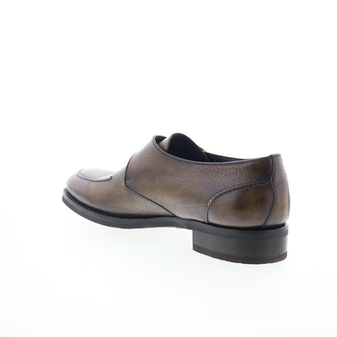 Di Bianco Verona Pecary Mens Brown Leather Loafers & Slip Ons Casual Shoes