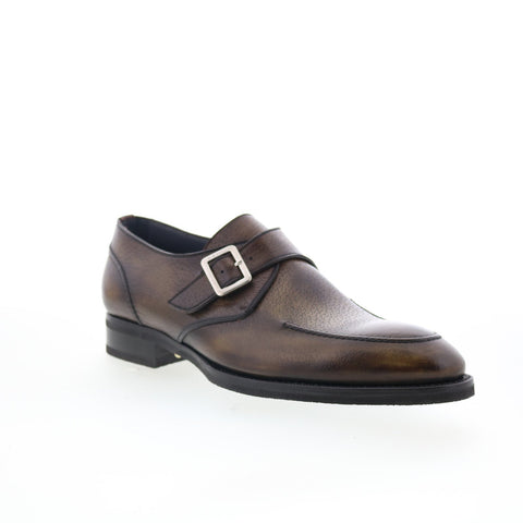 Di Bianco Verona Mens Brown Leather Loafers & Slip Ons Casual Shoes
