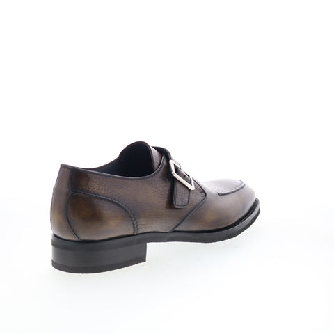 Di Bianco Verona Mens Brown Leather Loafers & Slip Ons Casual Shoes