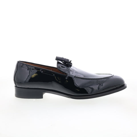 Pastori by Di Bianco Verus Mens Black Leather Loafers & Slip Ons Casual Shoes